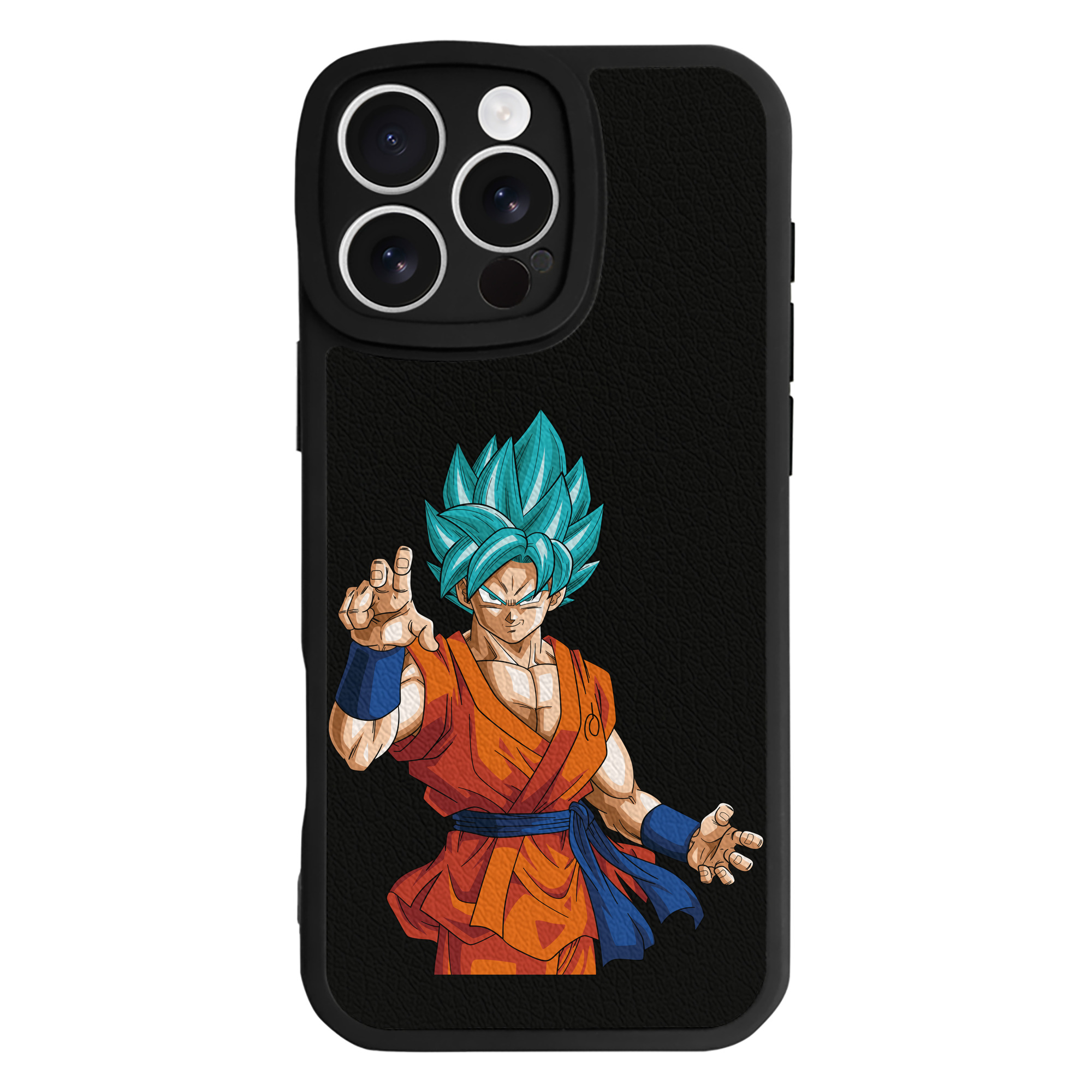 （画像用） ドラゴンボール 孫悟空（そん ごくう）Son Goku カカロット DRAGON BALL Kakarotto 【iPhone 16シリーズ対応】シリコンスマホケース（レザー調） 材質：シリコン